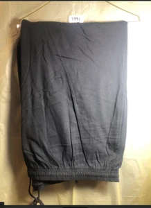 Pantalones informales para hombre talla King negros con cordón talla 4XL - Imagen 1 de 1