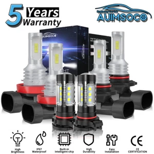 For Chevrolet Suburban 1500 2007-2014 Combo 6Pcs LED Headlight Bulbs Cool White - Picture 1 of 19