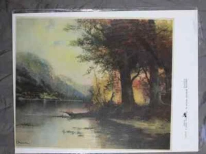 Through Winding Hills Print by Chandler 1940's - Imagen 1 de 4