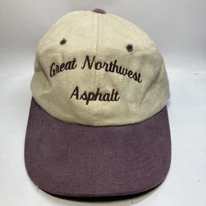 Vintage Great Northwest Asphalt Beige/Tan Maroon Adjustable Strap Hat Cap - Picture 1 of 10