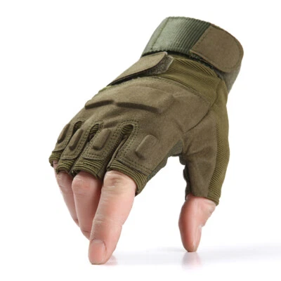 Guantes tácticos de caza de airsoft para hombres mujeres guantes de combate de dedo completo/medio EE. UU. Foto 1 de 4