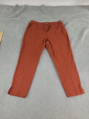 Ruby Rd Pants Womens 8P Burnt Orange Stretch Elastic Waistband Crop - Image 1 of 4