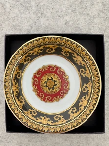 Rosenthal Versace Medusa Teller, Schale ca. 10 cm, rot, schwarz, gold, weiß - Bild 1 von 5