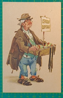 Postal Italia 1950, Cerco Capitali, sin usar Foto 1 de 4