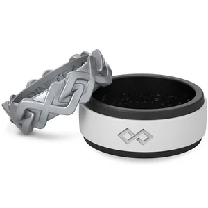 Silicone Wedding Rings by RINFIT. Couple Wedding Bands. Rubber band Men & Women - Picture 1 of 12