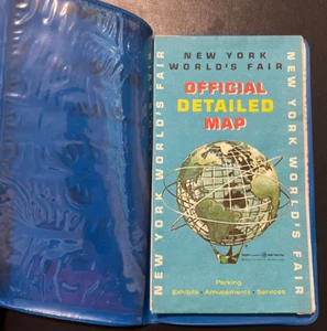 New York World's Fair 1964-64 Official Detailed Map Esso Travel Exhibits Vintage - Picture 1 of 3