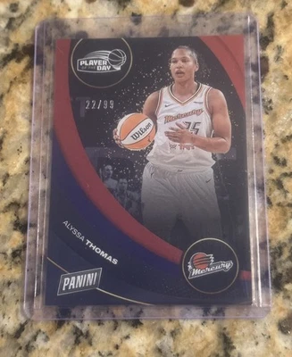 2025 WNBA Panini PLAYER OF THE DAY RED FOIL #19 ALYSSA THOMAS 22/99 Mercury - Image 1 of 2