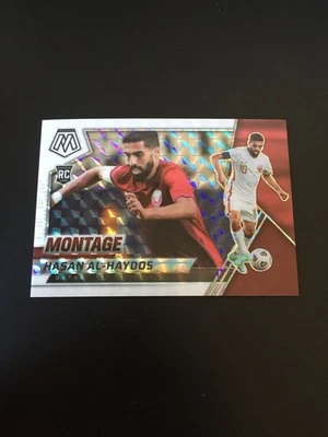 2022 Panini Mosaic World Cup Hasan Al-Haydos RC Rookie Montage White 19/25 Qatar - Image 1 of 2