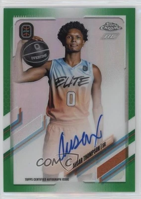2021-22 Topps Chrome OTE Overtime Elite Green Refractor /75 Ausar Thompson Auto - Image 1 of 2