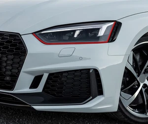 Devil Eye® Scheinwerfer Folie Stripe für PoloTuning Zubehör Streifen Rot KX004 - Picture 1 of 7