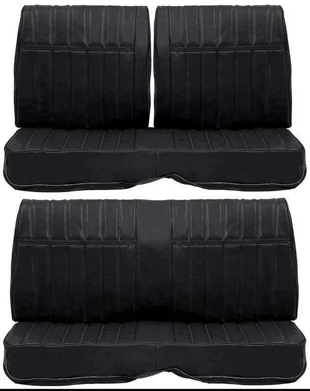Chevrolet Impala 1971-72; juego completo de tapicería; asiento de banco delantero dividido y trasero Foto 1 de 1