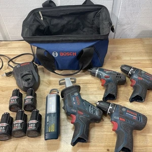 Bosch 12V Power Tool Set, Drill, Impact, Saw, Light, & more - Picture 1 of 8
