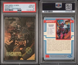 1992 IMPEL X-MEN SERIES 1 MAGNETO HOLOGRAM #XH-4 PSA 8 NM-MT - Picture 1 of 3