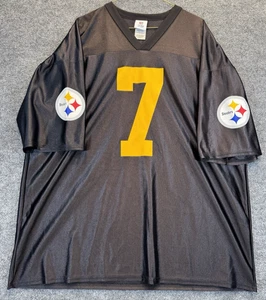 Ben Roethlisberger #7 Steelers Jersey Men’s 2XL NFL Team Apparel Black - Picture 1 of 9