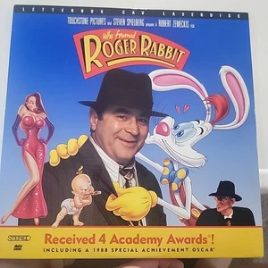 Who Framed Roger Rabbit  Bob Hoskins 1988 Laser Disc PG Steven Spielberg - Foto 1 di 2