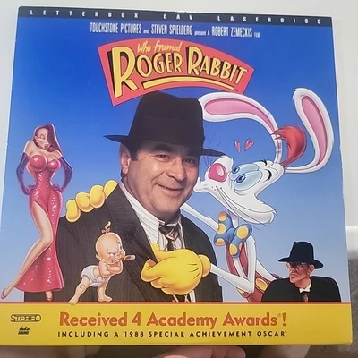 Who Framed Roger Rabbit  Bob Hoskins 1988 Laser Disc PG Steven Spielberg - Image 1 of 2