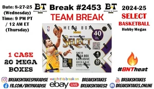 NEW ORLEANS PELICANS 2024-25 Panini NBA Select Mega CASE 20 BOX Break #2453 - Picture 1 of 1