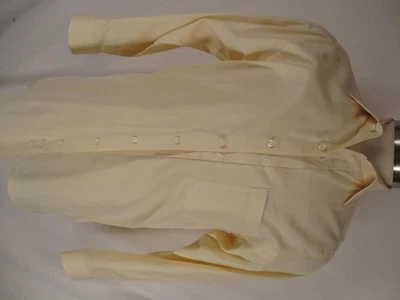 Camisa de vestir Paul Stuart para hombre amarilla manga larga algodón 15-33 Foto 1 de 3