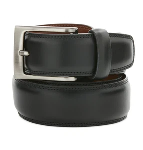 Perry Ellis Portfolio Men Leather Dress Belt Black Size M (34-36) - Picture 1 of 1