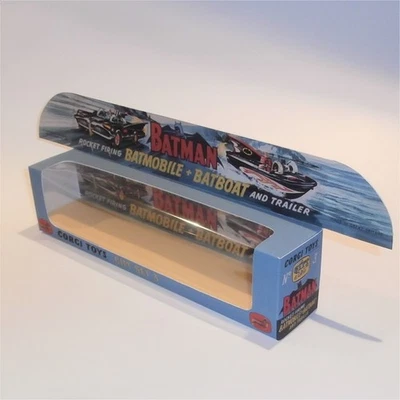 Corgi Toys Gift Set  3 Batman Batmobile Batboat Repro Box w. Picture Tray - Image 1 of 4