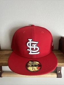 St Louis Cardinals New Era 5950 Fitted Cap Hat Red White 7 5/8 NWT - Picture 1 of 7