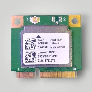 GENUINE LENOVO 100-14IBY Wireless Bluetooth 4.0 Card WLAN 802.11n 5W10H55192 - Afbeelding 1 van 1