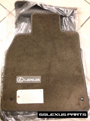 Lexus LS460L (2007-2012) (RWD /LongWheel Base) 4pc CARPET FLOOR MATS (Brown) OEM - Image 1 of 4