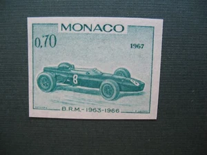 Monaco  Essai de Couleur  Non dentelé Inperf  1967 N° 719 Grand Prix Automobile - Picture 1 of 2