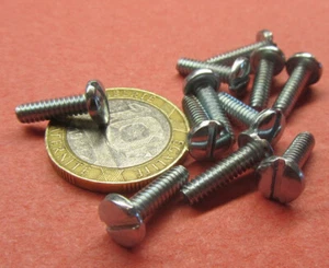 Binding Head Slotted Machine Screw Zinc Steel, 6-32 x .500" Length 200 Pcs - Picture 1 of 12