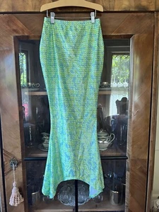 Mermaid Tail Swimwear By Justice Rare Multi-green Shimmering SIZE L - Picture 1 of 8