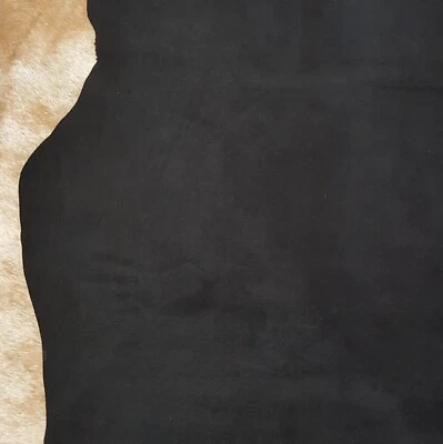 Avetco Premium Black Pig Suede Leather – 2oz 0.8mm Garment Hide 6–8 SF - Image 1 of 4