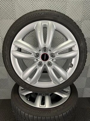 Original Mini F55 F56 F57 Winterräder 205/45 17 Winterreifen JCW TRACK SPOKE 501 - Bild 1 von 4