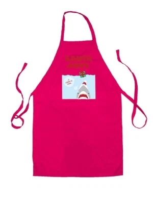 Babbo Mascelle Is Coming A Città - Unisex Bambini Grembiule - Funny Film Claus - Immagine 1 di 2