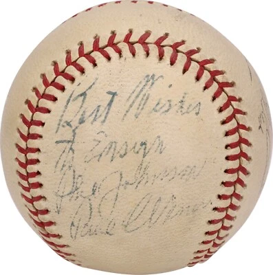 Paul Waner Signed Official League Baseball JSA COA - Image 1 of 4
