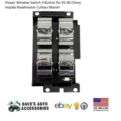 Power Window Control Switch Fit 1991-1996 Caprice Classic Sedan 4-Door - Image 1 of 4