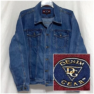 Giacca camionista jeans denim lavaggio med uomo manica lunga bottoni taglia XL DENIM GEAR - Foto 1 di 10