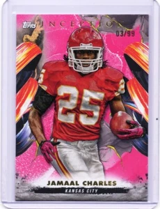 2024 Topps Inception - Jamaal Charles #80 Pink /99 - Picture 1 of 2