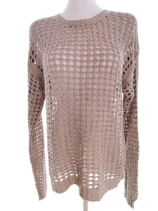 BLANKNYC  T. S Gris Suéter Algodón Manga larga Punto abierto Tejer - Imagen 1 de 5