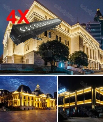 4xWaterproof Outdoor LED Wall Washer Warm White Wash Effect Building Stage Light - Image 1 of 3