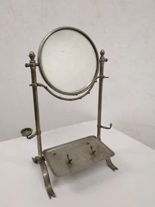 Altes Rasierzubehör / Friseurspiegel / Rasierspiegel - Bild 1 von 17