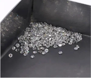 LOTE DE DIAMANTES CVD sueltos cultivados en laboratorio 1,70 mm de color D si está claro 47 piezas certificado - Imagen 1 de 4