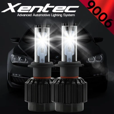 XENTEC LED HID Headlight kit 388W 38800LM 9006 6000K 1998-2004 Chrysler 300M - Image 1 of 4