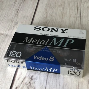Sony Metal MP Video 8 Cassette P6 120MP SP 120 min LP 240 min **NEW / SEALED** - Picture 1 of 3