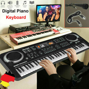Einsteiger Digital 61Tasten Keyboard E-Piano Elektrische Klaviertastatur Elektro