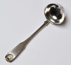 Große Suppenkelle Kelle 875 Silber 222 g Russland 1851 Muschel Initialen F. A.