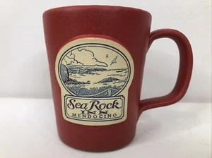 Deneen Pottery 10 Oz Mug Sea Rock Inn Mendocino 2013 Earthenware Pottery Mug EUC - Picture 1 of 9