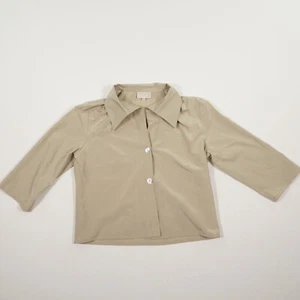 FOX`S Damen Hemd / Bluse Gr. 42 sand 3/4 Ärmel Kragen Oberteil Hemdbluse Baumwol - Bild 1 von 13