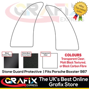 Stone Guard Protector For Boxster 987 Vinyl Sticker Clear, Black or Carbon Fibre - Picture 1 of 6