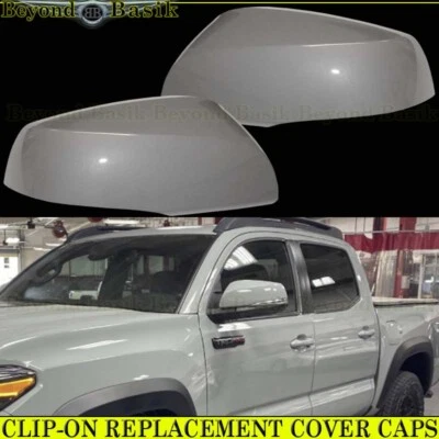 Cubiertas de espejo retrovisor de repuesto para Toyota Tacoma 2016-2023 con TSH IH5 GRIS CEMENTO Foto 1 de 4