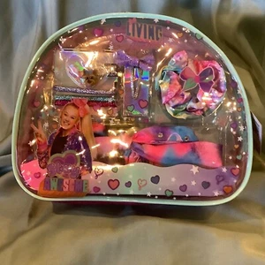 jojo siwa accessory set in small purse (bow etc.) new in great condition  - Picture 1 of 3